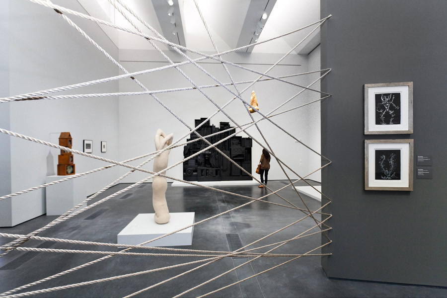 Installation view of In Wonderland: The Surrealist Adventures of Women Artists in Mexico and the United States, LACMA, 2012.